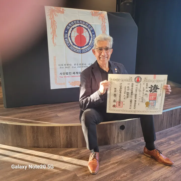 9. Dan im Taekwondo für Bajrush Saliu