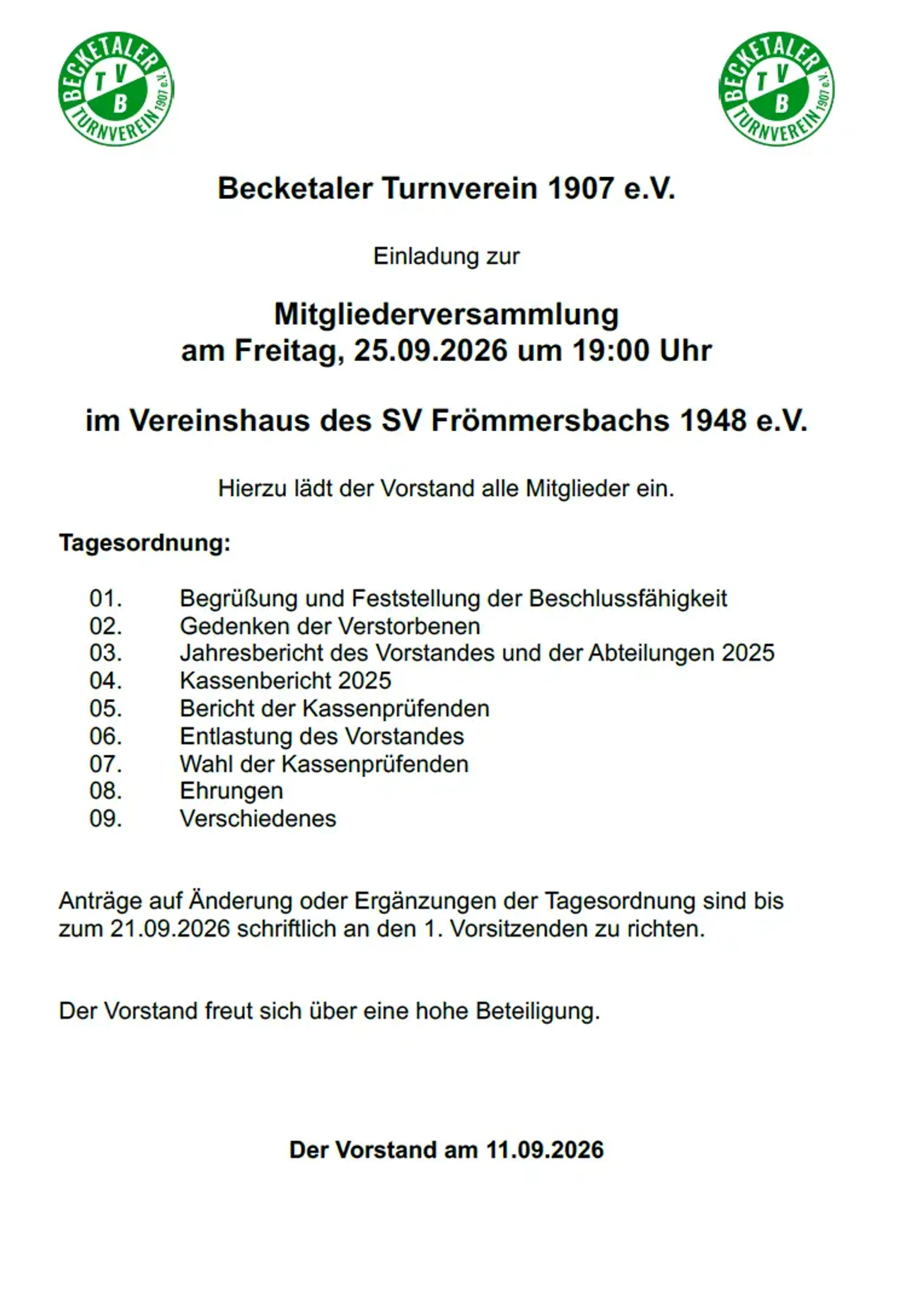Einladung Mitgliederversammlung des TVB 2026.png